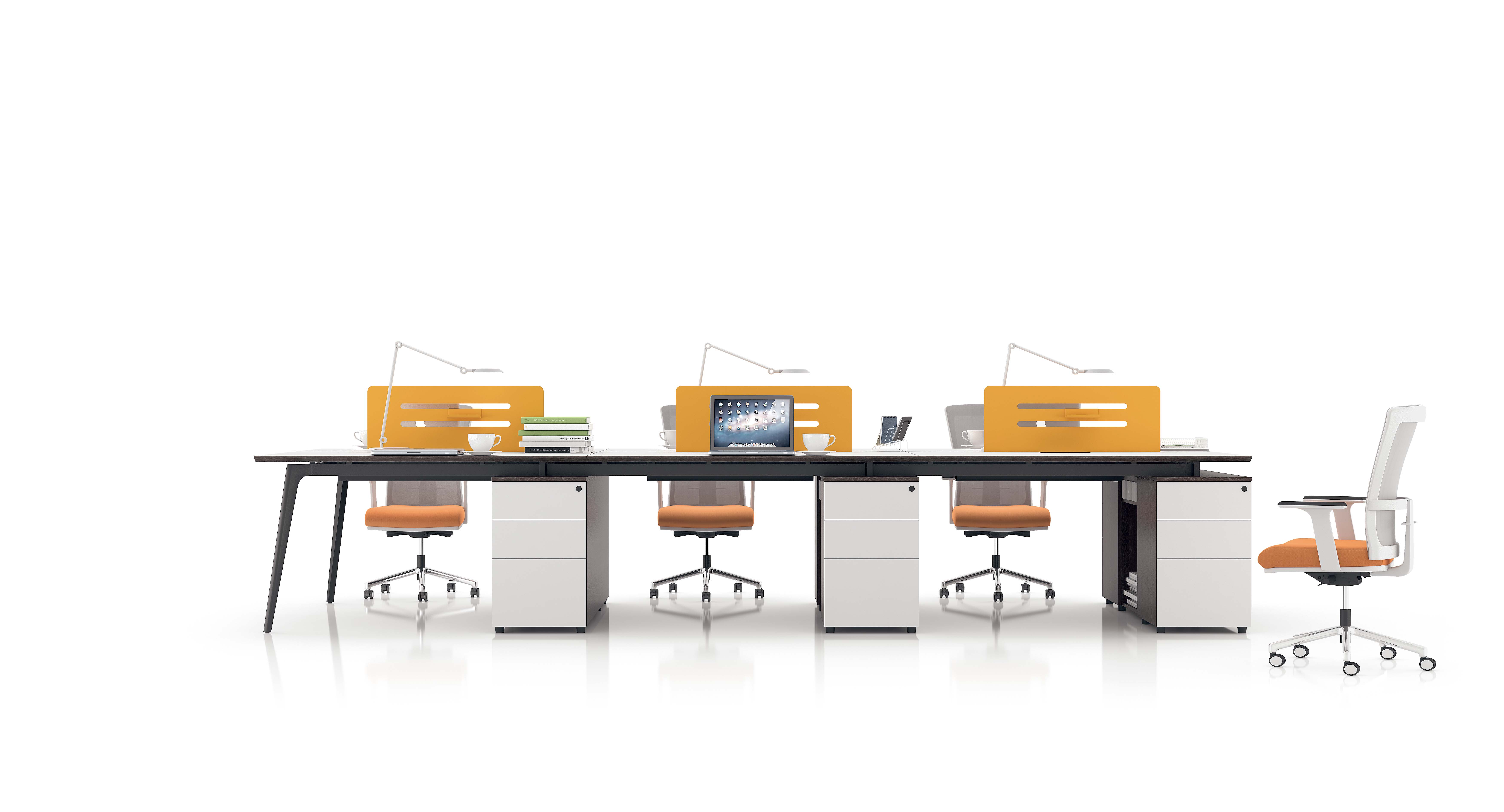 钢架开放式屏风办公卡位